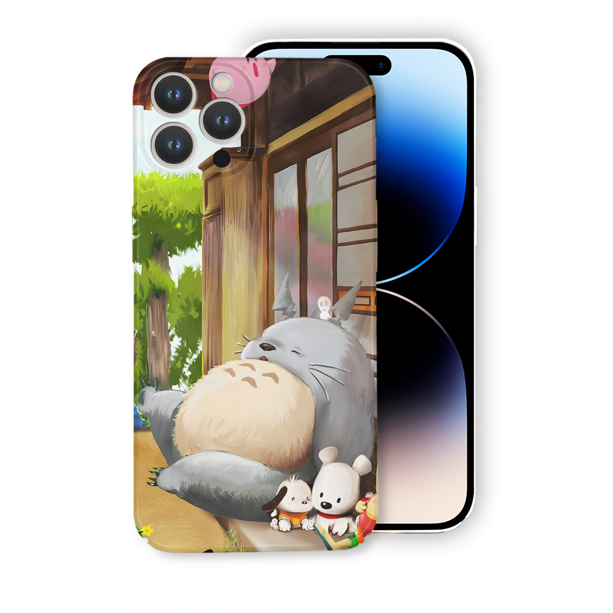 （画像用） となりのトトロ 草壁メイ 草壁サツキ My Neighbor Totoro Satsuki Kusakabe Mei Kusakabe 【iPhone 14シリーズ対応】ハードケース